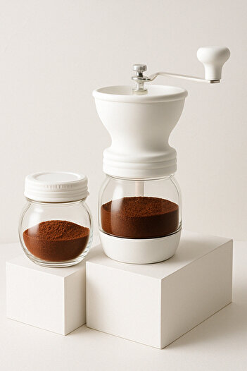Kingstone Hazzar Ceramic Coffee Grinder - Chemex, V60, French Press