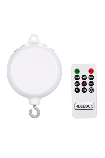 Choice WHITE Music Box Rotary Baby Crib Bed Toy Musical Mobiles 35 Songs Music Box Remote Control Movement
