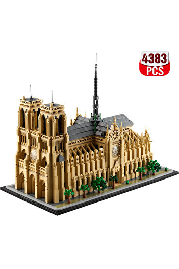 Choice bagged Notre-Dame de Paris Architectural Model Kit 21061 Collectible Building blocks Set for Adults