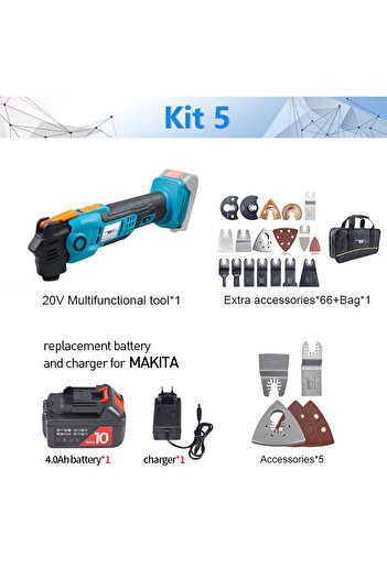 Choice kit5 Newone Cordless 20V Quickrelease Oscillating Tool Multifunction tool Anti-Vibration Compatible