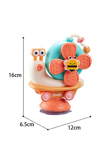 Choice orange Snail Windmill Toys Car For Boys Girls Spinner Suction Cup Sensory Fine Motor Infant Travel T