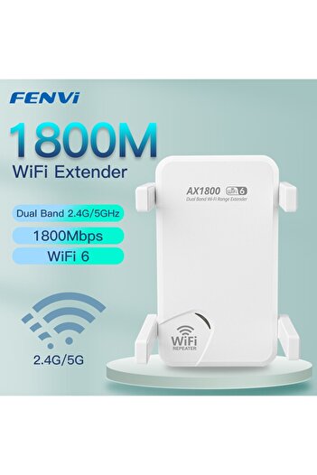 Choice American regulations FENVI WiFi6 AX1800 Wireless Repeater Dual Band 2.4G/5GHz 802.11AX Gigabit Wi-Fi