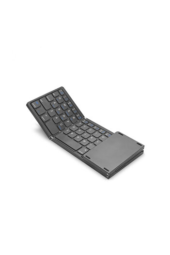 Choice Portuguese Layout Black keyboard HUWEI Mini Folding Wireless Bluetooth Keyboard Russian Spanish Arab