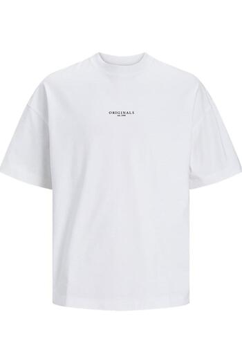 Jack & Jones Ανδρική μπλούζα Jorsantorini Tee Ss Crew Neck12251774 Bright White
