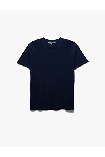 Koton Βαμβακερό κοντό μανίκι Crew Neck Basic Ανδρικό T-Shirt Slim Fit