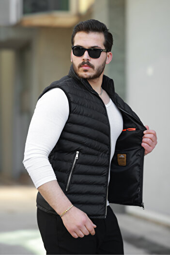 Rowsmen Men's Slim Standard Stand-Up Collar Puff Vest