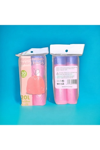 choice2 Approximately45X50cm Rose 2 roll 45x50cm Scented Drawstring Trash Bags - Thickened Large Fragrant