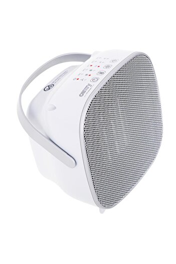 CAMRY Aeroterma ceramica cu LED Camry 7732, 1500 W, 2 trepte putere, 15mp, Temporizator (Alb)