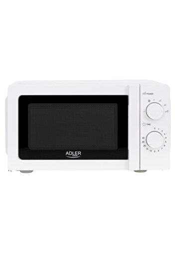 adler Cuptor cu microunde Adler AD 6205, 700 W, 20 l, 5 trepte de putere, Tava 24 cm (Alb)