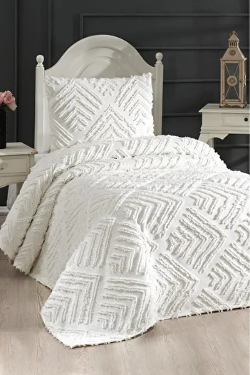 Çeyiz Diyarı Dowry Land Pine 2 Piece Single Pike Set Cream