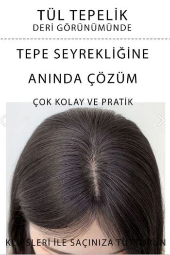 LOLLY PONY Deri Görünümlü 40 cm Tül Tepelik