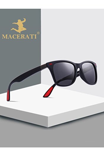 MACERATİ Huge Unisex Black Sunglasses