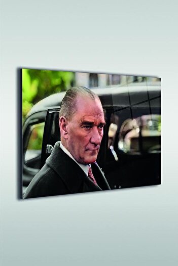 indispensablely Ataturk Horizontal Glass Painting