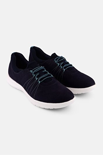 CLARKS Women Standard Fit Adella Stroll Casual Shoes, Navy