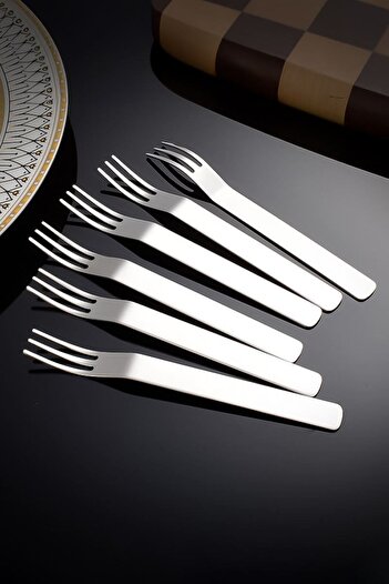 Chavin Silver Color 304 Steel 12 Pieces Dessert and Fruit Forks