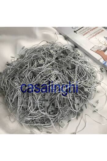 bisaccia Locking Rope with Color Options Gray Tag Rope Colored Hanging Rope - 100 Pieces