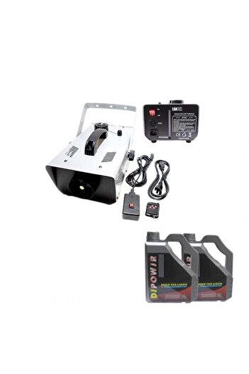 Depox Professional smoke machine and smoke liquid set 9 l, remote control, 1500 w