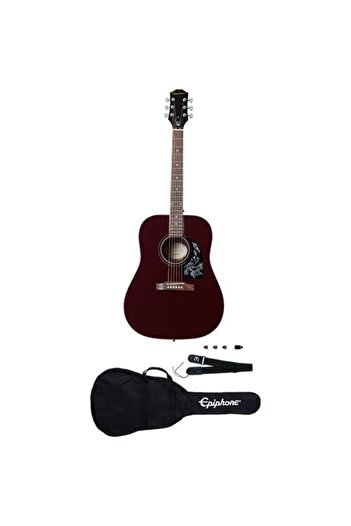 Epiphone Starling Akustik Gitar Başlangıç Paketi (WİNE RED)