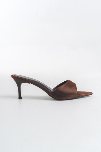 MARSEDO Women's Thin Heeled Pointed Toe Daily Slippers Giza