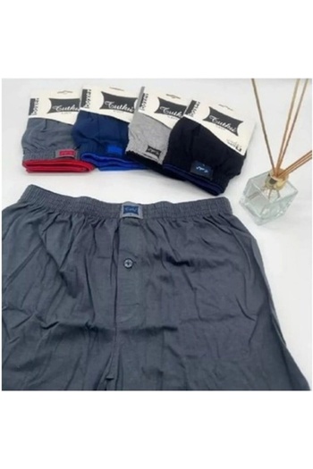 Tutku Men's Combed Cotton Towel Waist Boxers - 8-Piece Deal Product, Black, Navy and Smoked Abani Classic