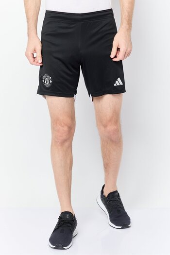 adidas Men Sportswear Fit Manchester United Football Shorts, Black