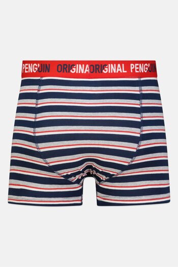 Original Penguin سراويل داخلية رجالية بشعار العلامة التجارية، 3 قطع، متعددة الألوان