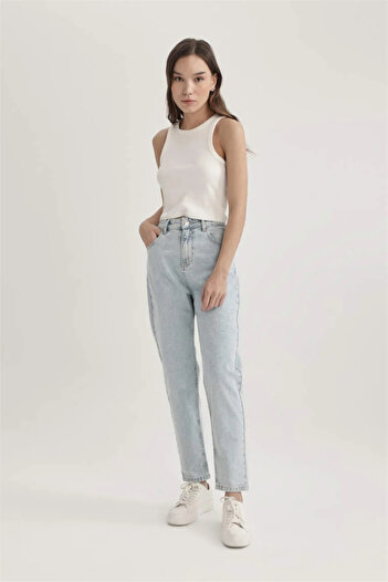 DeFacto Wide Leg Cargo High Waist Wide Leg Long Jean Pants B8248Ax24Sp