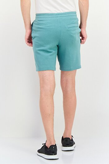 Puma Men Relaxed Fit Embroidered Logo Outdoor Shorts, Sage Green