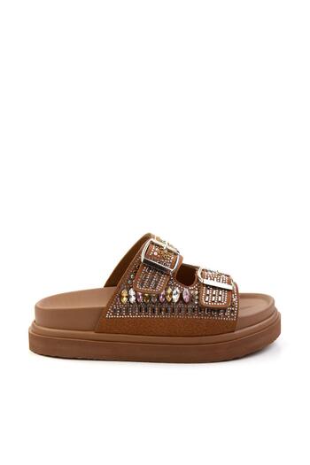 Bambi Tan Women's Slippers K04429320287