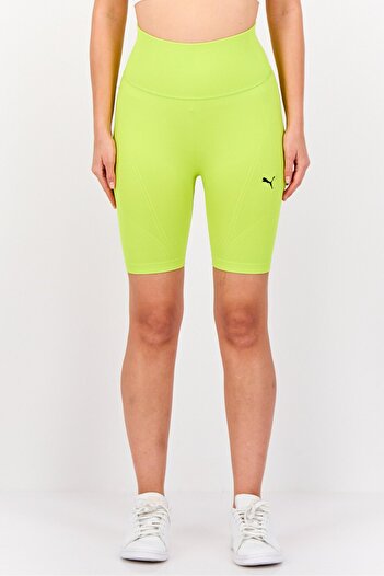 Puma Women Sportswear Fit Training Shorts, Lime Green