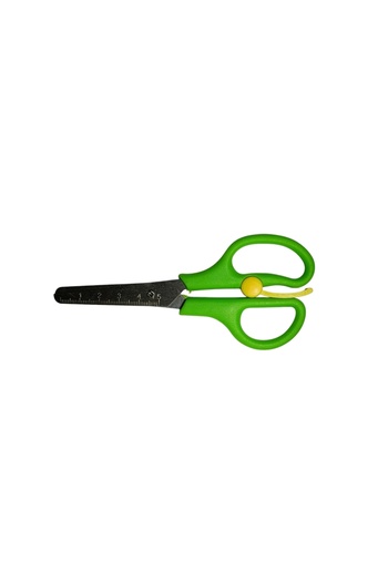 Linea Spring School Scissors with Ruler (Green)