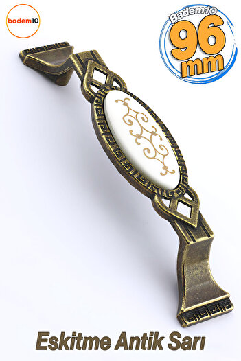 Badem10 Palmira (96 MM - 9,6 CM) - Mobilier de bucătărie din metal galben antic
