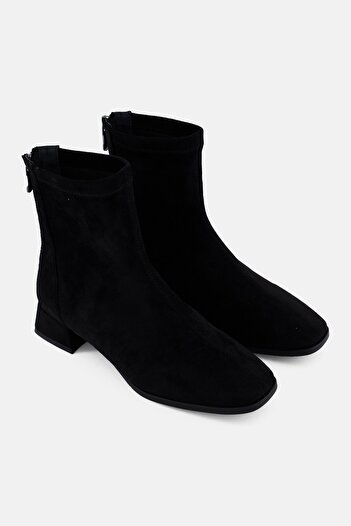 Steve Madden Women Ention Suede Zipper Up Ankle Boots, Black