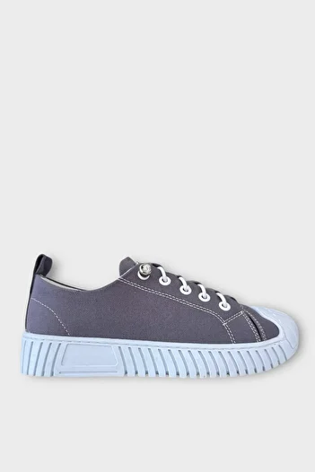 Liger Unisex Easy to Wear Rubber Laced Sports Linen Sneaker Shoes Smoked