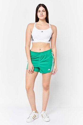 adidas Women Sportswear Fit 3 Inseam Training Shorts, Green