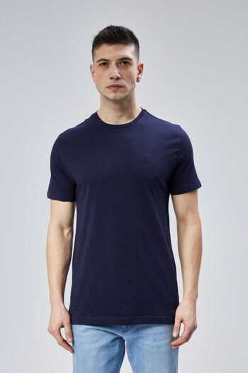 DOSXX Safe 1St Quality 100% Combed Cotton Men's T-Shirt Classic Fit 0 Neck Short Sleeve T-Shirt