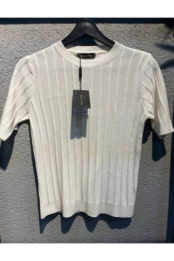 Abalı New Season Knitwear, Soft, Corduroy Blouse