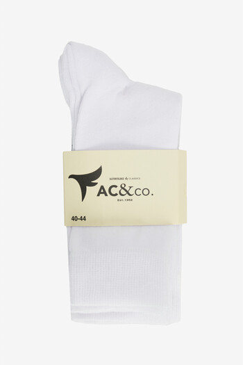 AC&Co / Altınyıldız Classics Men's White Cotton 5 Pack Socks