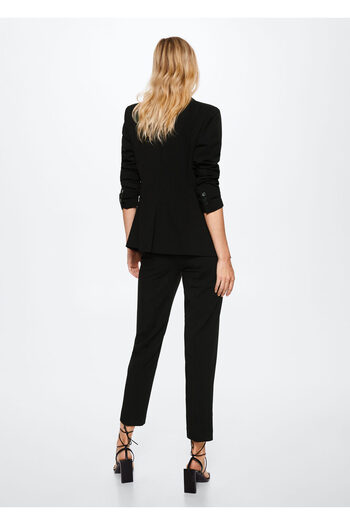 MANGO Woman Pleated Fabric Trousers