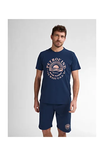 Petrol Industries Ανδρικό T-Shirt σε κλασικό σχέδιο