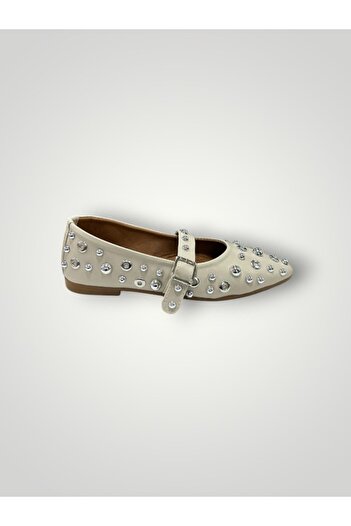 iskarpino Comfortable Sole Stylish Beige Women's Ballerina Casual Shoes