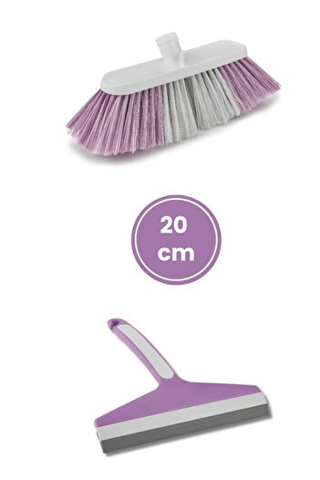 Flora Saplı Oto Fırçası 3'lü Set, Araba Otomobil Yıkama Seti, 3 Parçalı Sap + Oto Fırça + Camsil