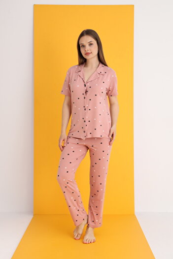 ELİTOL Bamboo Buttoned Pajama Set