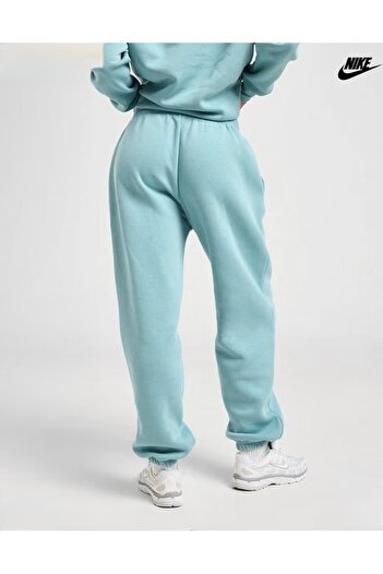 Nike Sportswear Phoenix Fleece High-Waisted Oversized Mavi Kadın Eşofman Altı