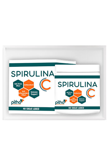 Pitho Spirulina C | Köpek Ve Kediler Için Doğal Antioksidan & Multivitamin Takviyesi 50 gr