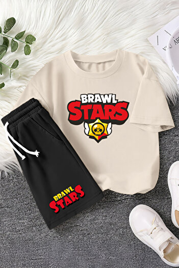 MYADA Premium Brawl Stars Colorful Printed 2-Piece Children's Set 23409
