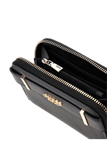 Guess ANADELA SLG MEDIUM ZIP AROUND Kadın Siyah Cüzdan SWBG9633140-BLA
