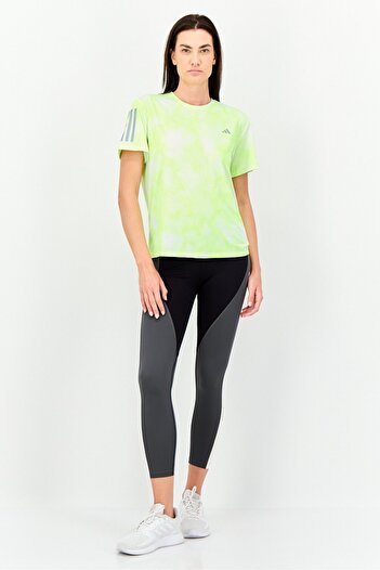 adidas Women Sportswear Fit Short Sleeve Running T-shirt, Lime Green