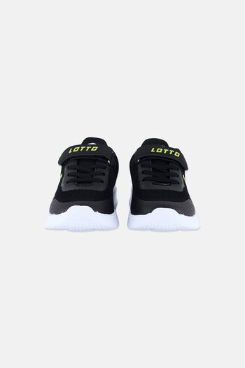 Lotto Kids Boy Velcro Running Shoes, Black