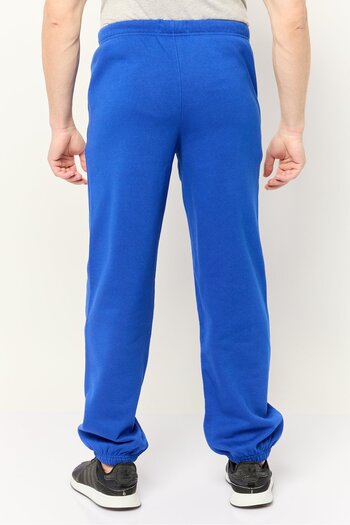Esprit Men Regular Fit Brand Logo Sweatpants, Blue
